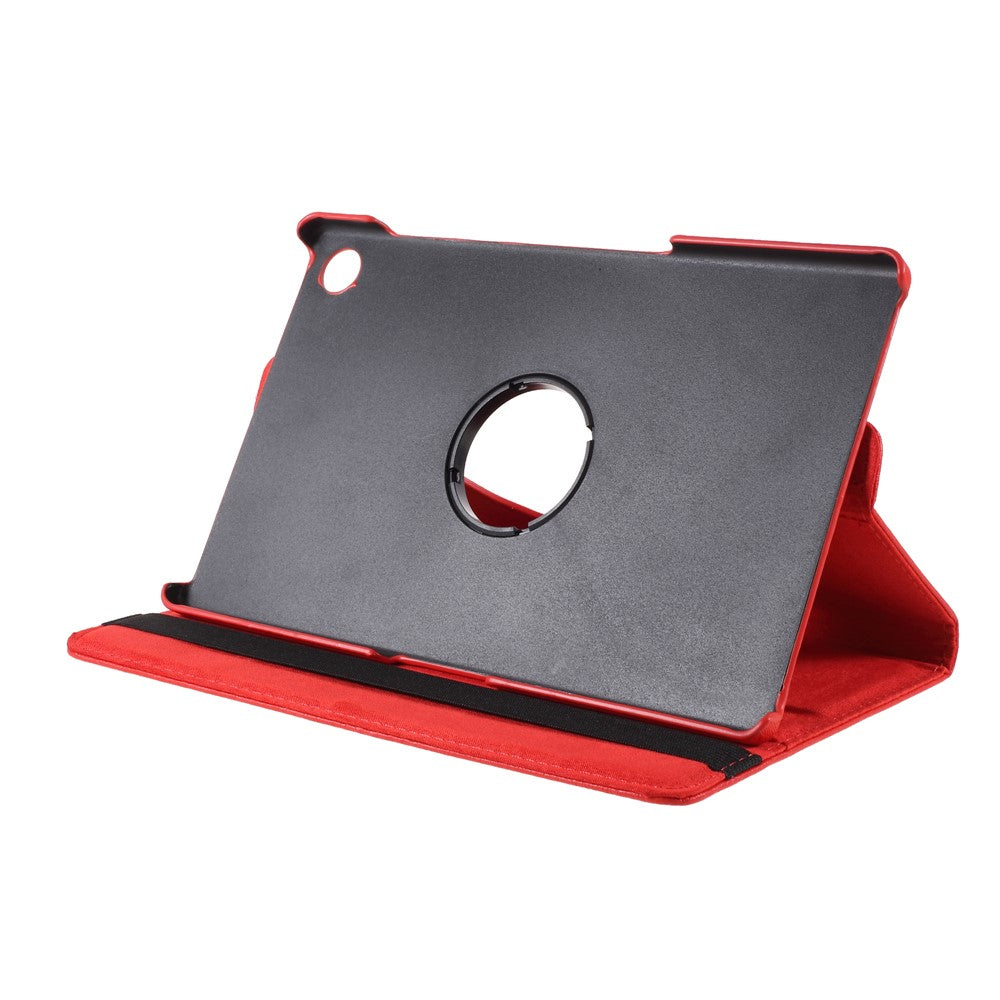 360 Degrees Rotating Stand Leather Case for Lenovo Tab M10 HD Gen 2 TB-X306X - Red
