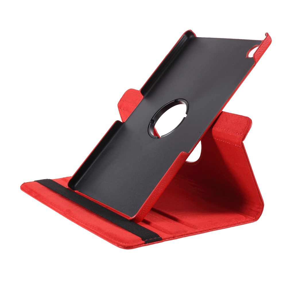 360 Degrees Rotating Stand Leather Case for Lenovo Tab M10 HD Gen 2 TB-X306X - Red