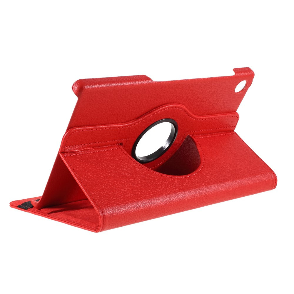 360 Degrees Rotating Stand Leather Case for Lenovo Tab M10 HD Gen 2 TB-X306X - Red