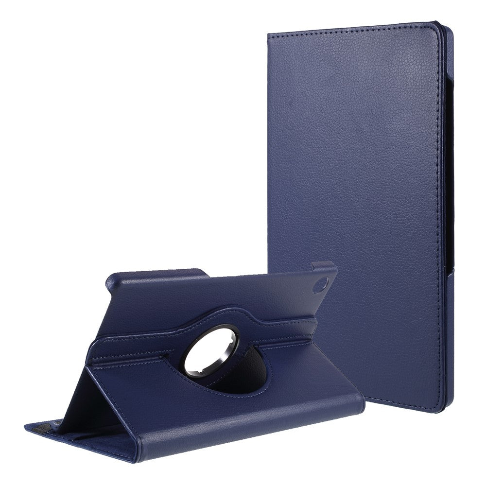 360 Degrees Rotating Stand Leather Case for Lenovo Tab M10 HD Gen 2 TB-X306X - Dark Blue