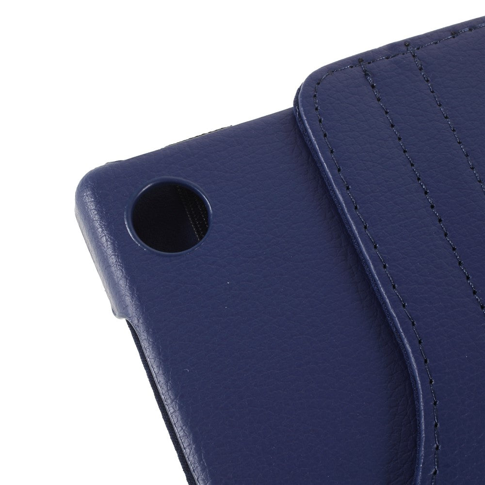 360 Degrees Rotating Stand Leather Case for Lenovo Tab M10 HD Gen 2 TB-X306X - Dark Blue