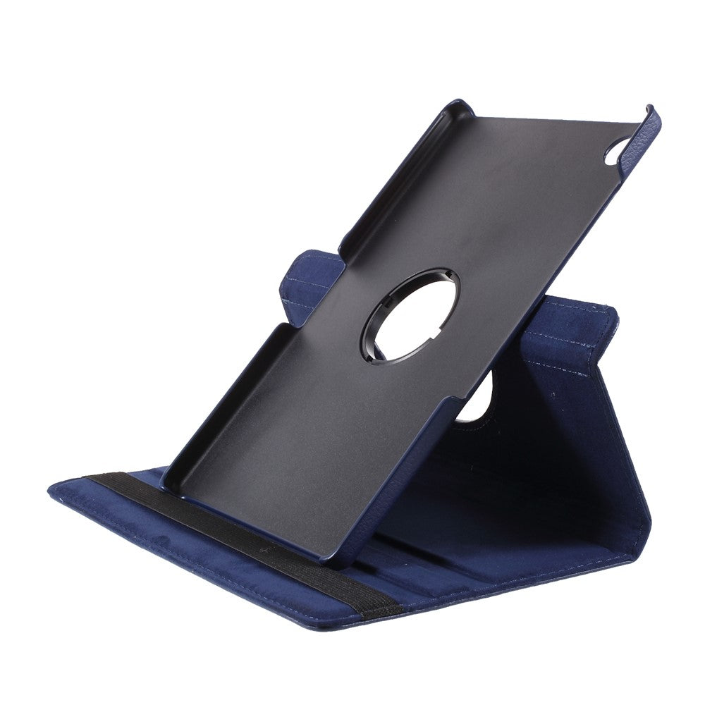 360 Degrees Rotating Stand Leather Case for Lenovo Tab M10 HD Gen 2 TB-X306X - Dark Blue