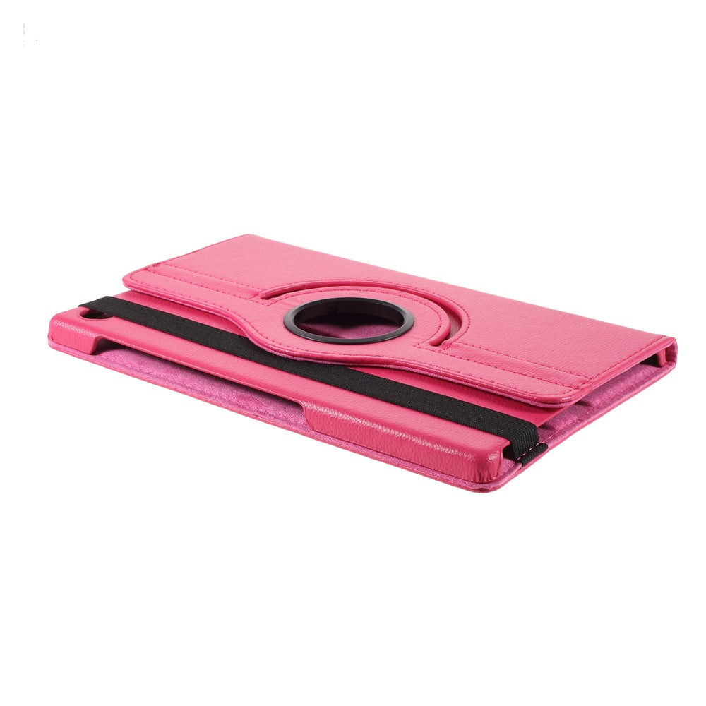 360 Degrees Rotating Stand Leather Case for Lenovo Tab M10 HD Gen 2 TB-X306X - Rose
