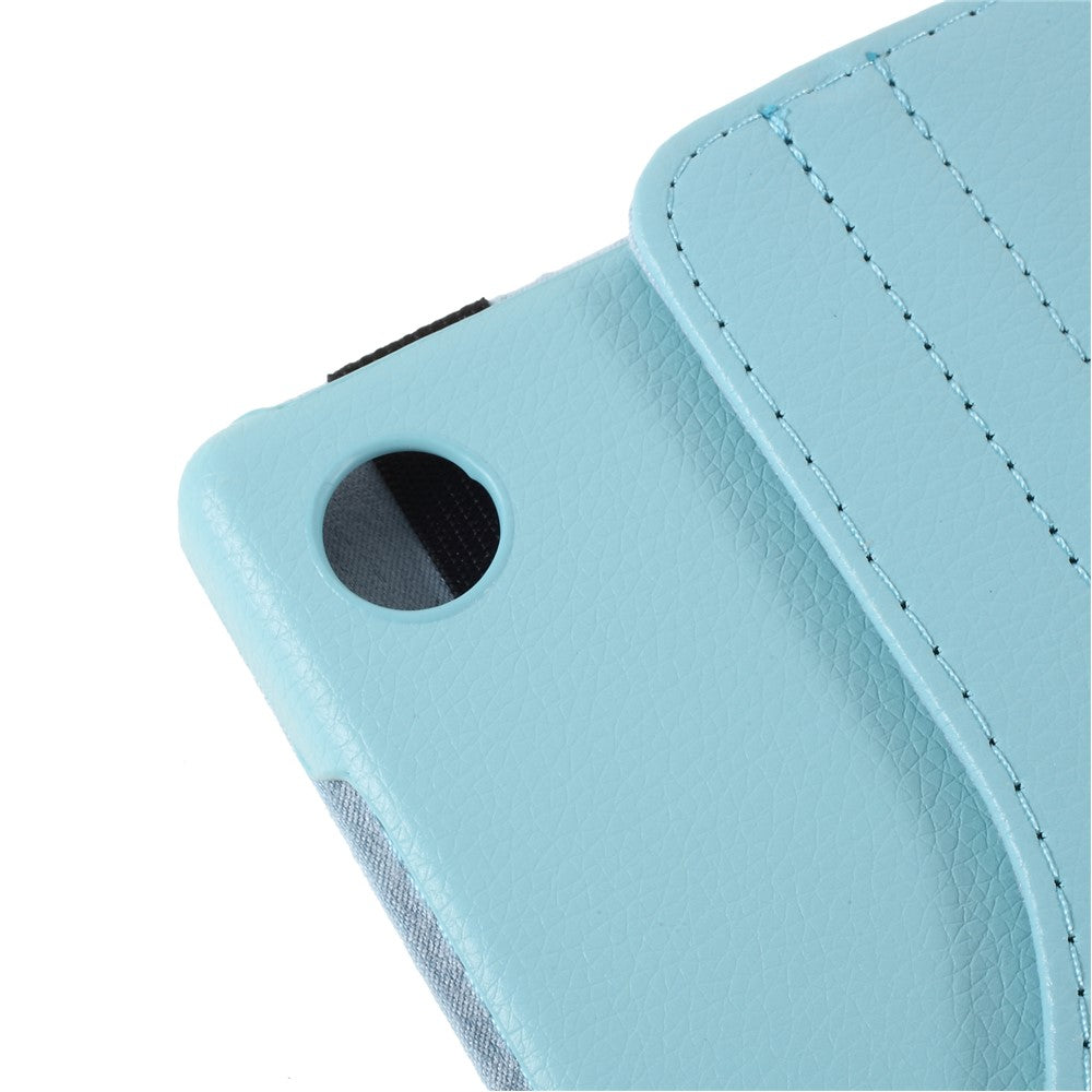360 Degrees Rotating Stand Leather Case for Lenovo Tab M10 HD Gen 2 TB-X306X - Baby Blue