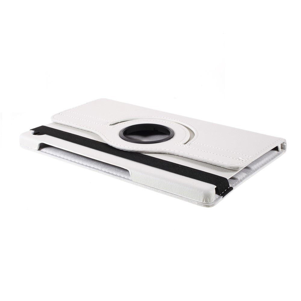 360 Degrees Rotating Stand Leather Case for Lenovo Tab M10 HD Gen 2 TB-X306X - White