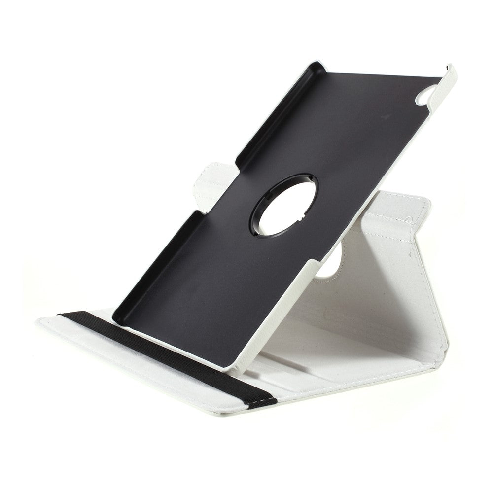 360 Degrees Rotating Stand Leather Case for Lenovo Tab M10 HD Gen 2 TB-X306X - White