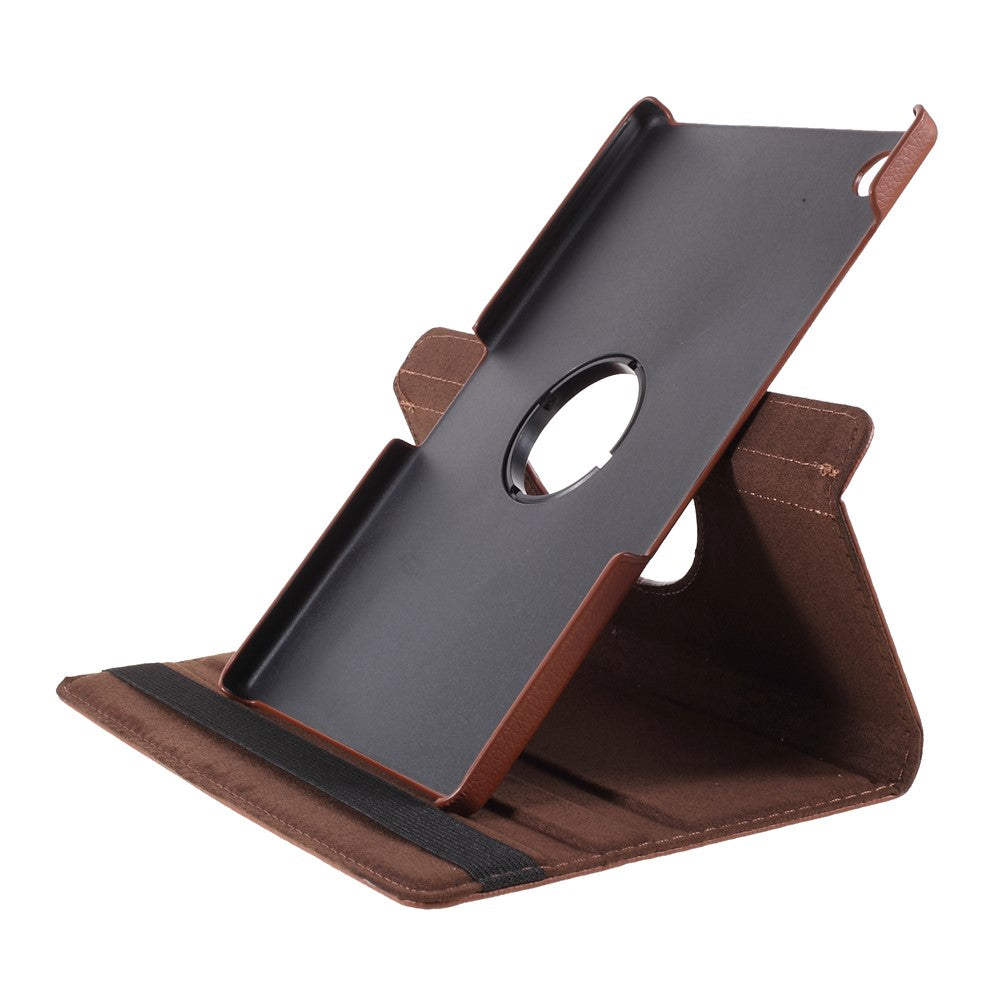 360 Degrees Rotating Stand Leather Case for Lenovo Tab M10 HD Gen 2 TB-X306X - Brown