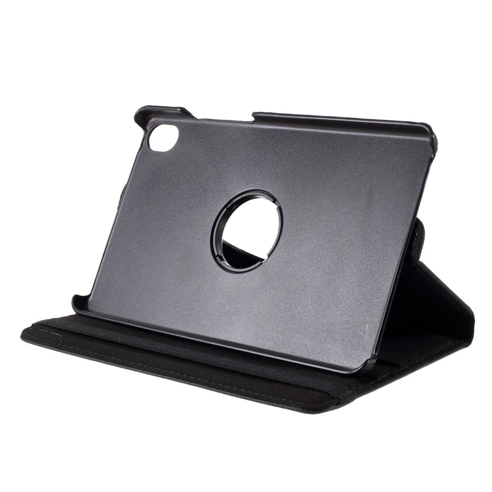 Leather Case with Rotating Stand Cover for Lenovo Tab M8 (1st Gen) HD8505/M8 (2nd Gen) HD8705 - Black