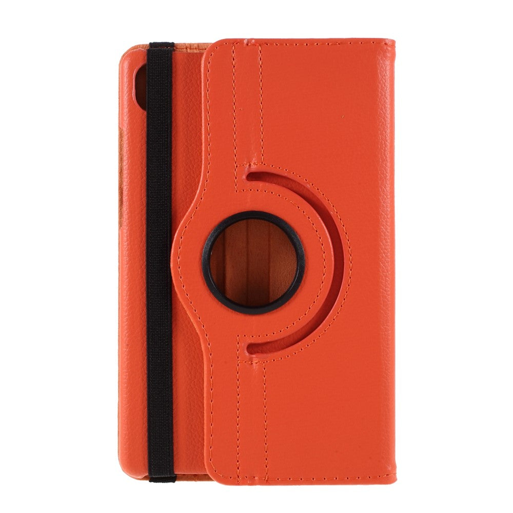 Leather Case with Rotating Stand Cover for Lenovo Tab M8 (1st Gen) HD8505/M8 (2nd Gen) HD8705 - Orange