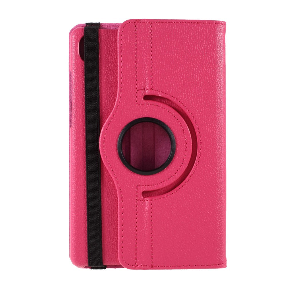 Leather Case with Rotating Stand Cover for Lenovo Tab M8 (1st Gen) HD8505/M8 (2nd Gen) HD8705 - Rose