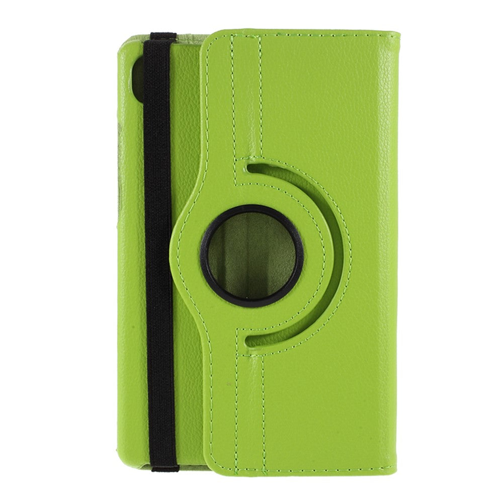 Leather Case with Rotating Stand Cover for Lenovo Tab M8 (1st Gen) HD8505/M8 (2nd Gen) HD8705 - Green