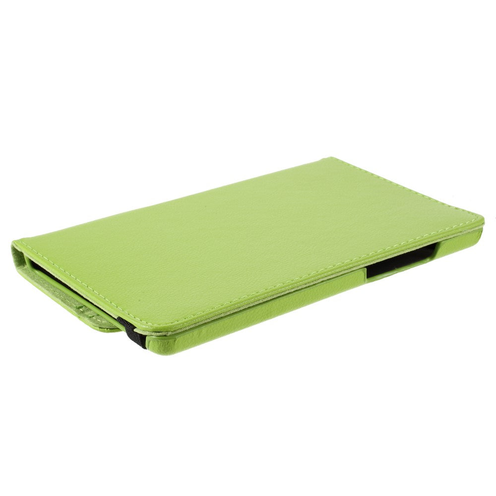 Leather Case with Rotating Stand Cover for Lenovo Tab M8 (1st Gen) HD8505/M8 (2nd Gen) HD8705 - Green