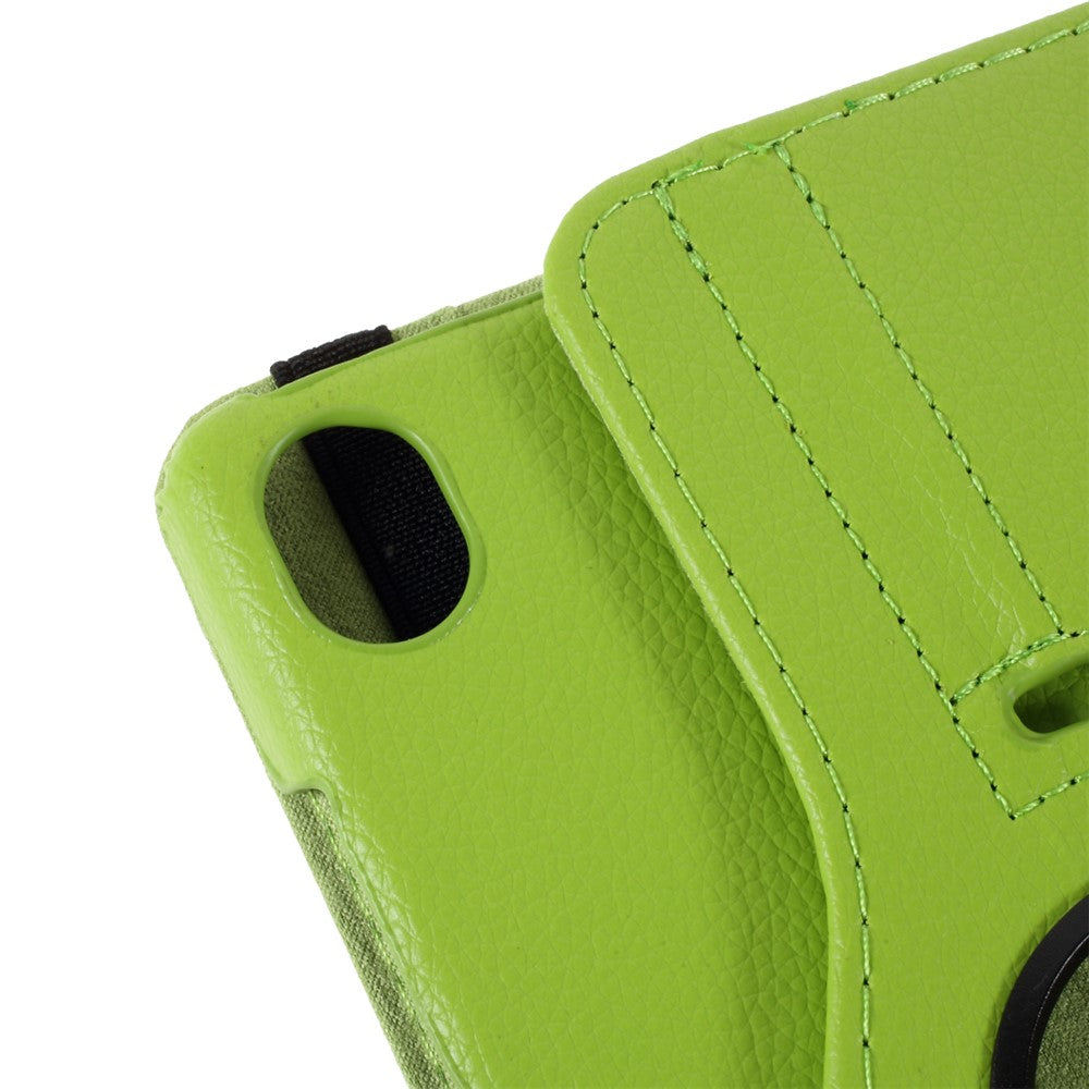 Leather Case with Rotating Stand Cover for Lenovo Tab M8 (1st Gen) HD8505/M8 (2nd Gen) HD8705 - Green