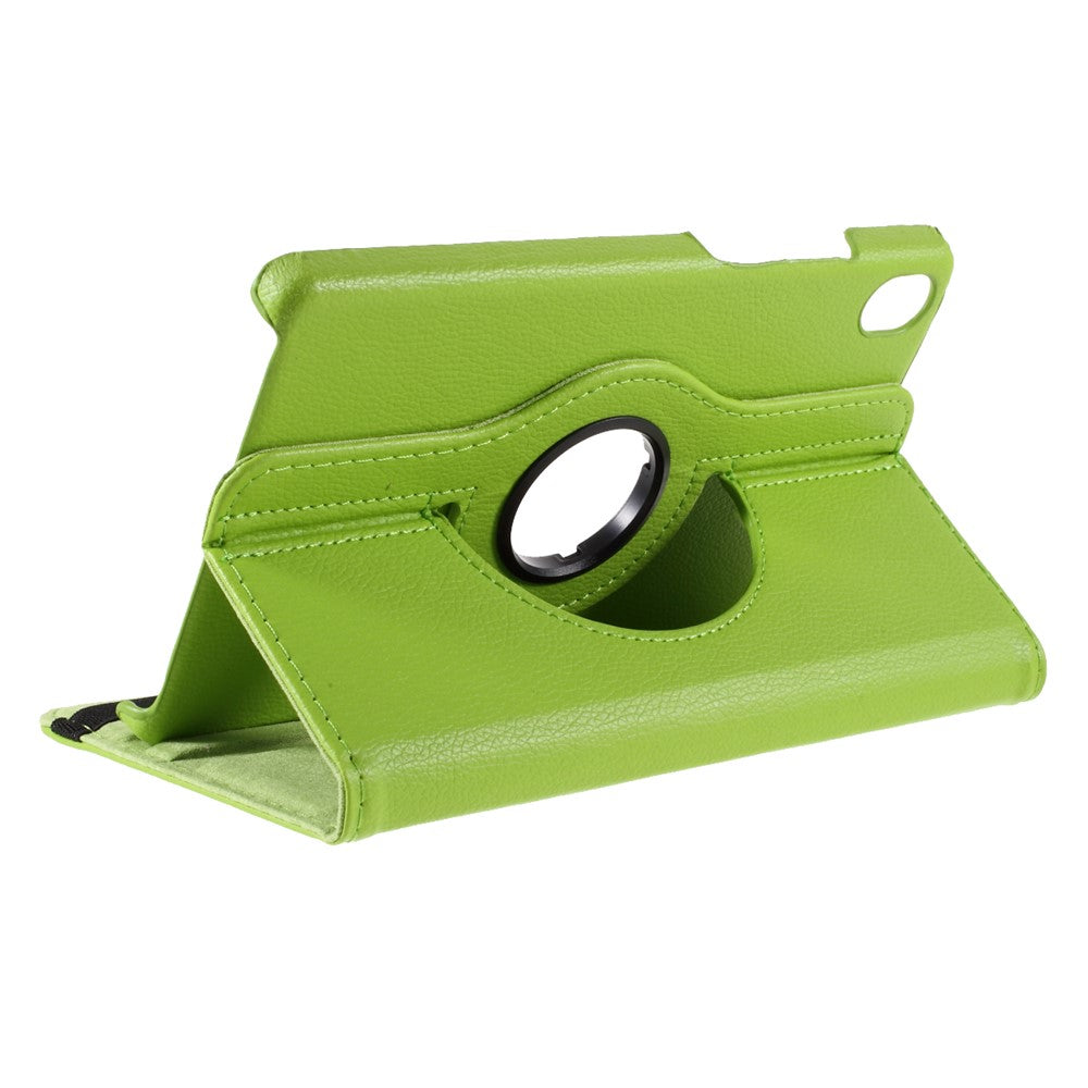 Leather Case with Rotating Stand Cover for Lenovo Tab M8 (1st Gen) HD8505/M8 (2nd Gen) HD8705 - Green