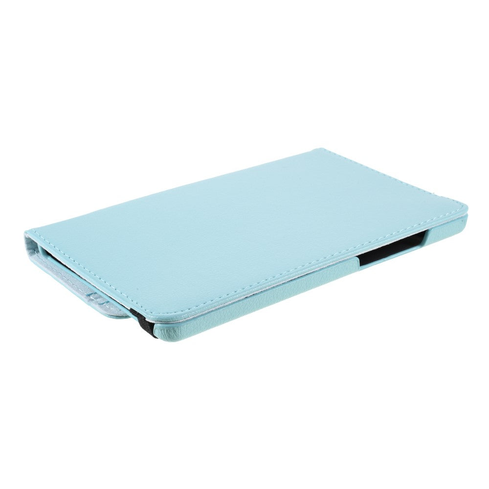 Leather Case with Rotating Stand Cover for Lenovo Tab M8 (1st Gen) HD8505/M8 (2nd Gen) HD8705 - Baby Blue
