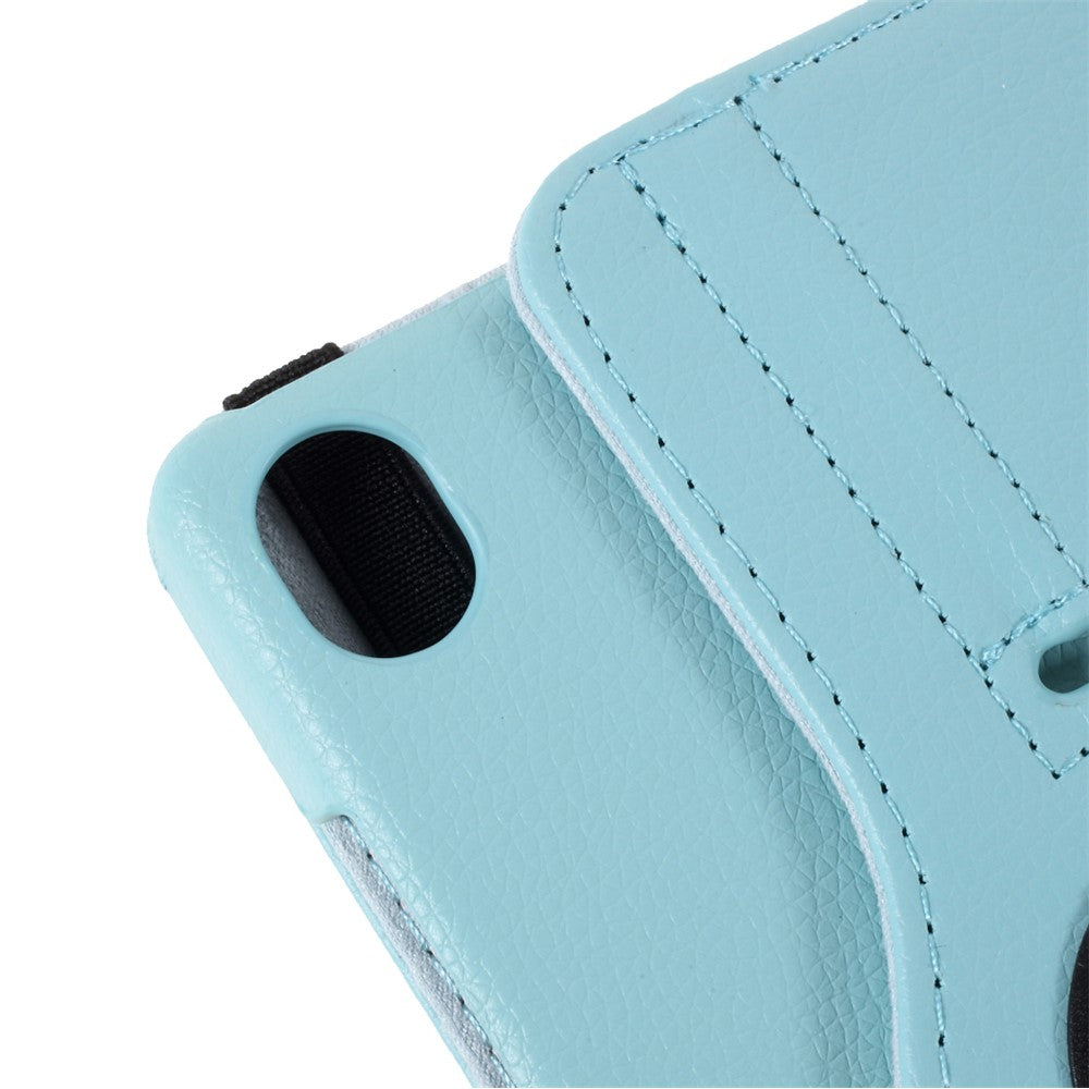 Leather Case with Rotating Stand Cover for Lenovo Tab M8 (1st Gen) HD8505/M8 (2nd Gen) HD8705 - Baby Blue