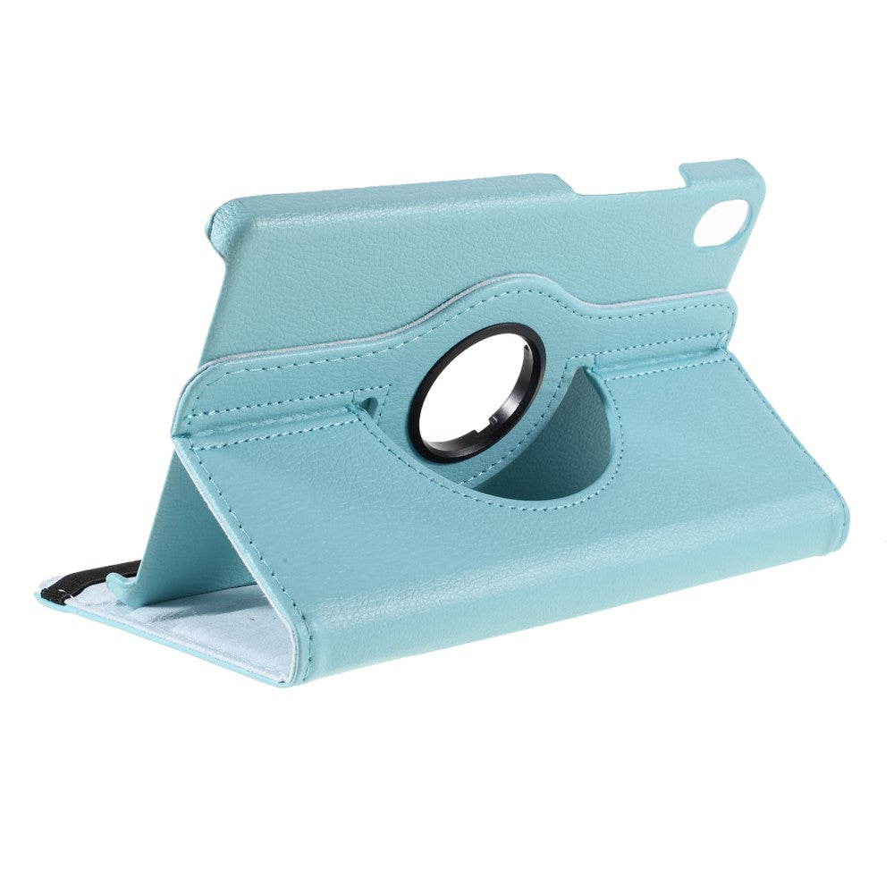 Leather Case with Rotating Stand Cover for Lenovo Tab M8 (1st Gen) HD8505/M8 (2nd Gen) HD8705 - Baby Blue