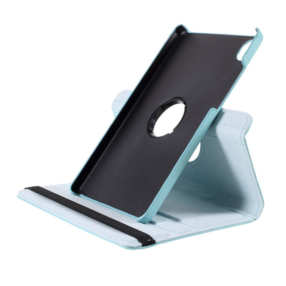 Leather Case with Rotating Stand Cover for Lenovo Tab M8 (1st Gen) HD8505/M8 (2nd Gen) HD8705 - Baby Blue