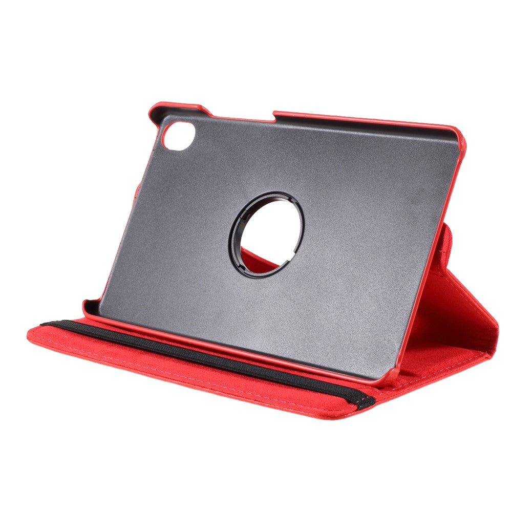 Leather Case with Rotating Stand Cover for Lenovo Tab M8 (1st Gen) HD8505/M8 (2nd Gen) HD8705 - Red