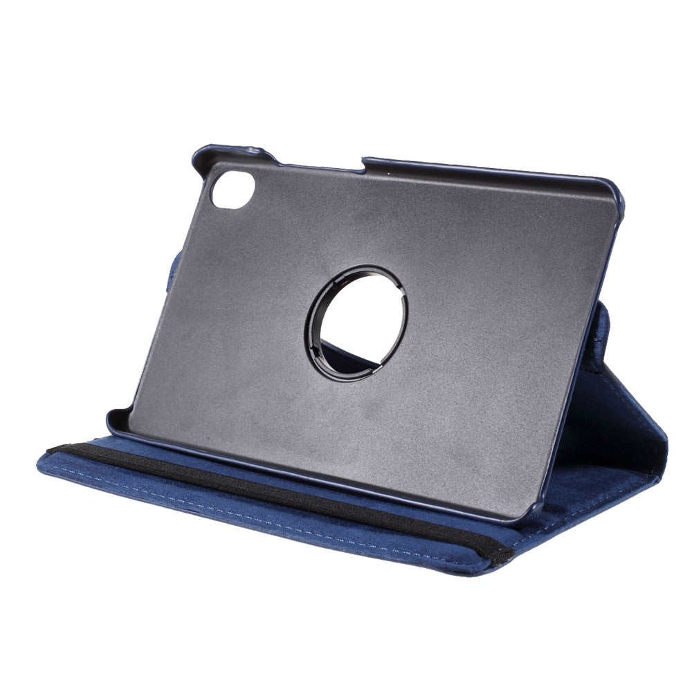 Leather Case with Rotating Stand Cover for Lenovo Tab M8 (1st Gen) HD8505/M8 (2nd Gen) HD8705 - Dark Blue