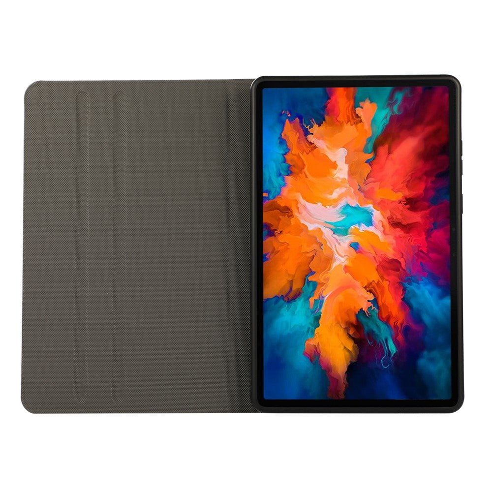PU Leather Protector Full-Protection Case with Stand for Lenovo Tab M8 (2nd Gen) FHD - Red