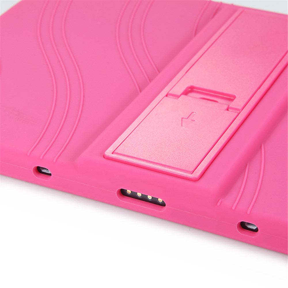 Slide-Out Kickstand Design Multi-Color Silicone Tablet Cover Case for Lenovo Tab P11 / P11 5G 11 inch TB-J606F / J606X - Green