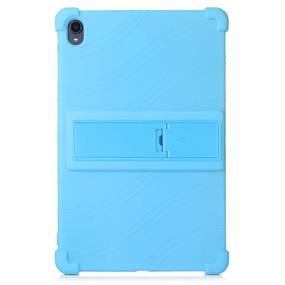 Slide-Out Kickstand Design Multi-Color Silicone Tablet Cover Case for Lenovo Tab P11 / P11 5G 11 inch TB-J606F / J606X - Baby Blue