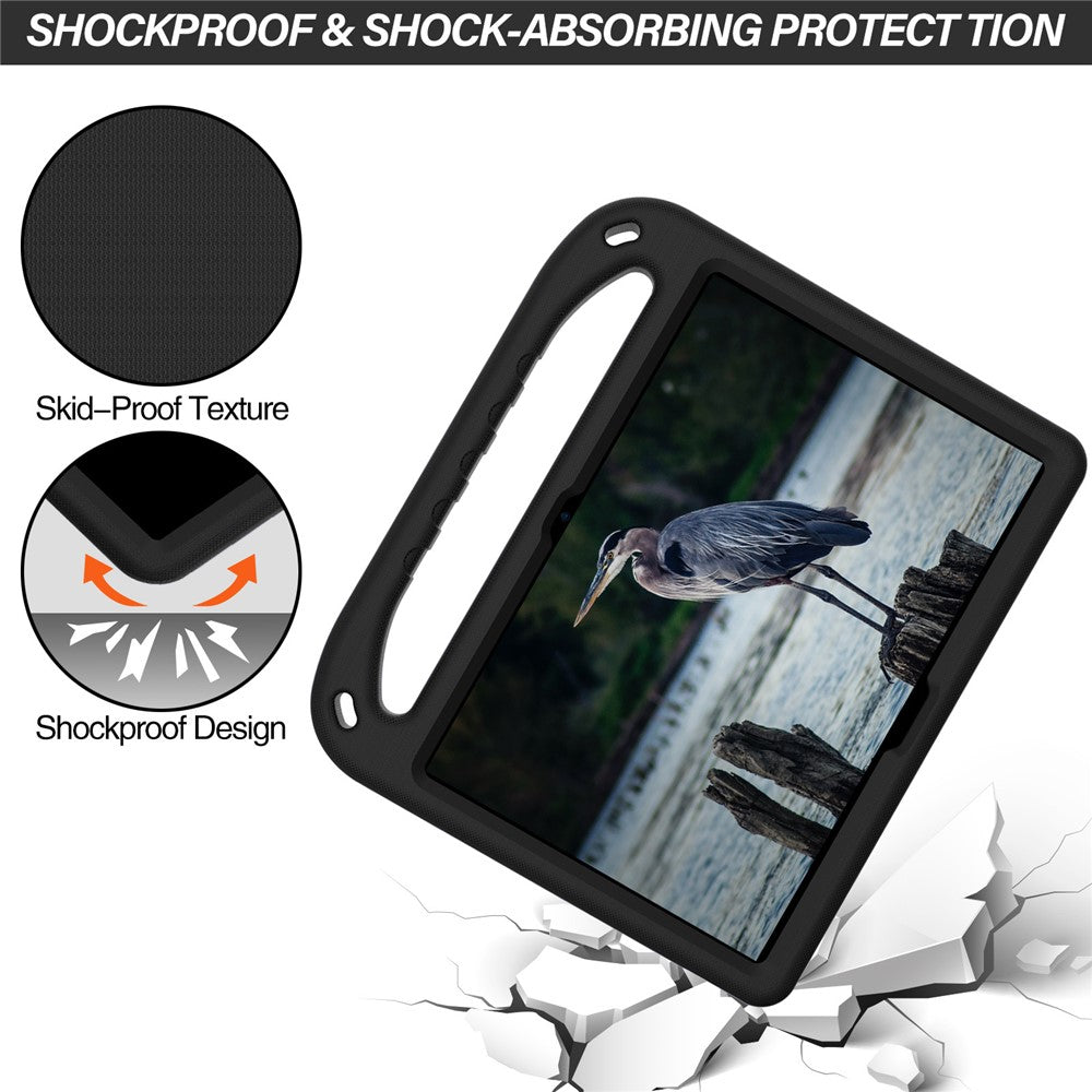 Hand-Hold Grip EVA Tablet Case with Kickstand for Lenovo Tab M10 TB-X505F / TB-X605F / M10 FHD REL TB-X605FC / TB-X605LC / Tab P10 TB-X705F - Black
