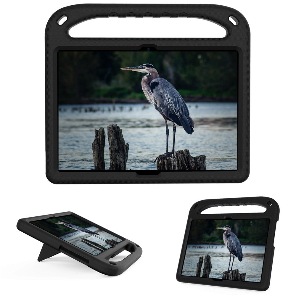 Hand-Hold Grip EVA Tablet Case with Kickstand for Lenovo Tab M10 TB-X505F / TB-X605F / M10 FHD REL TB-X605FC / TB-X605LC / Tab P10 TB-X705F - Black