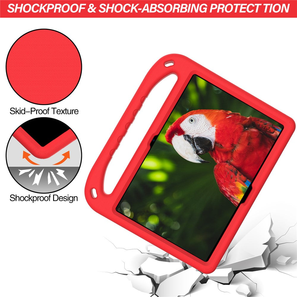 Hand-Hold Grip EVA Tablet Case with Kickstand for Lenovo Tab M10 TB-X505F / TB-X605F /  M10 FHD REL TB-X605FC / TB-X605LC / Tab P10 TB-X705F - Red