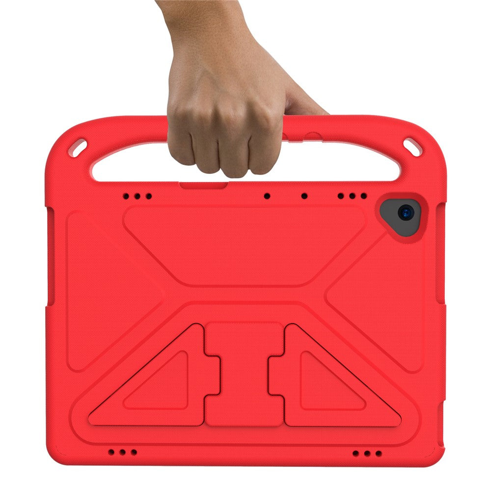 Hand-Hold Grip EVA Tablet Case with Kickstand for Lenovo Tab M10 TB-X505F / TB-X605F /  M10 FHD REL TB-X605FC / TB-X605LC / Tab P10 TB-X705F - Red