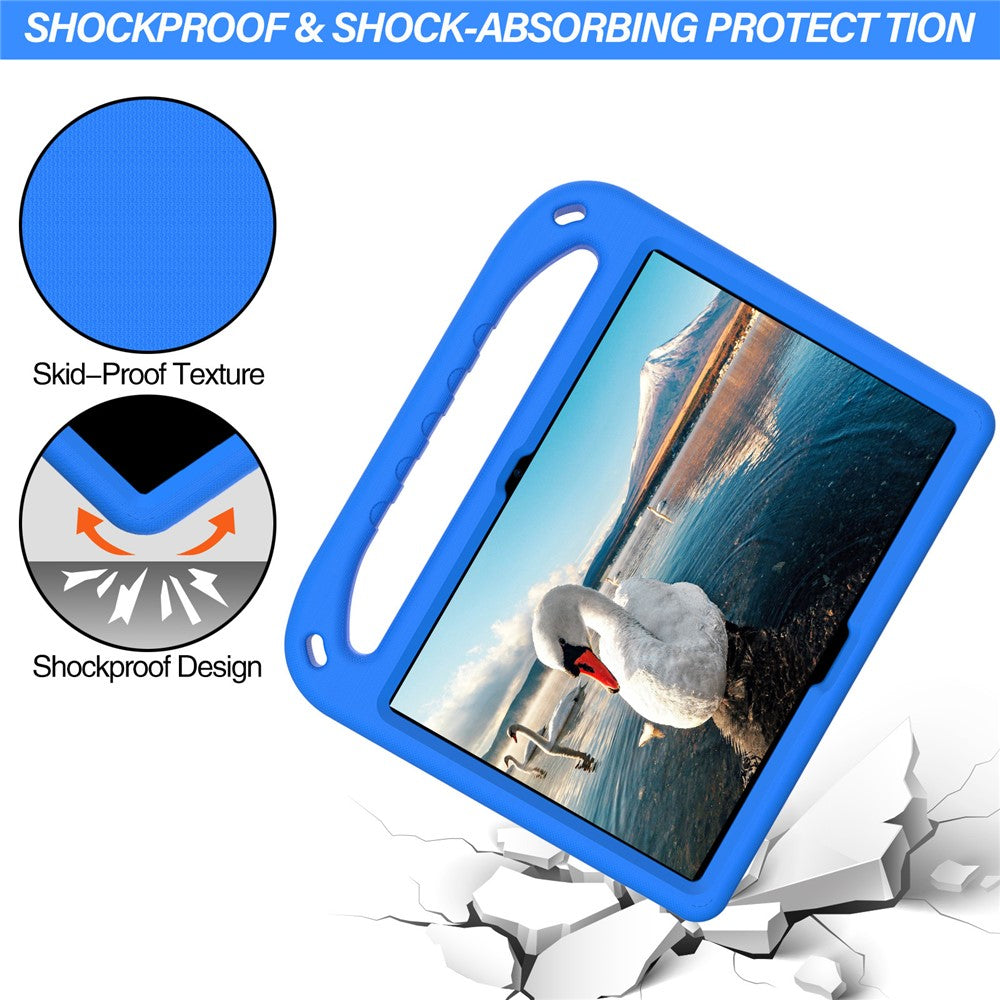 Hand-Hold Grip EVA Tablet Case with Kickstand for Lenovo Tab M10 TB-X505F / TB-X605F /  M10 FHD REL TB-X605FC / TB-X605LC / Tab P10 TB-X705F - Blue
