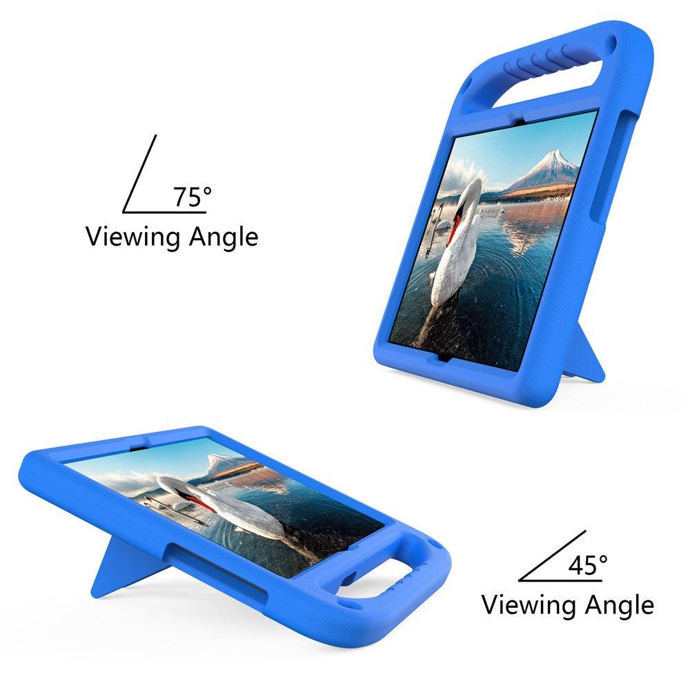 Hand-Hold Grip EVA Tablet Case with Kickstand for Lenovo Tab M10 TB-X505F / TB-X605F /  M10 FHD REL TB-X605FC / TB-X605LC / Tab P10 TB-X705F - Blue