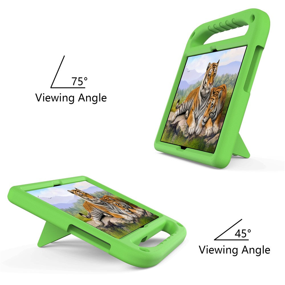 Hand-Hold Grip EVA Tablet Case with Kickstand for Lenovo Tab M10 TB-X505F / TB-X605F / M10 FHD REL TB-X605FC / TB-X605LC / Tab P10 TB-X705F - Green