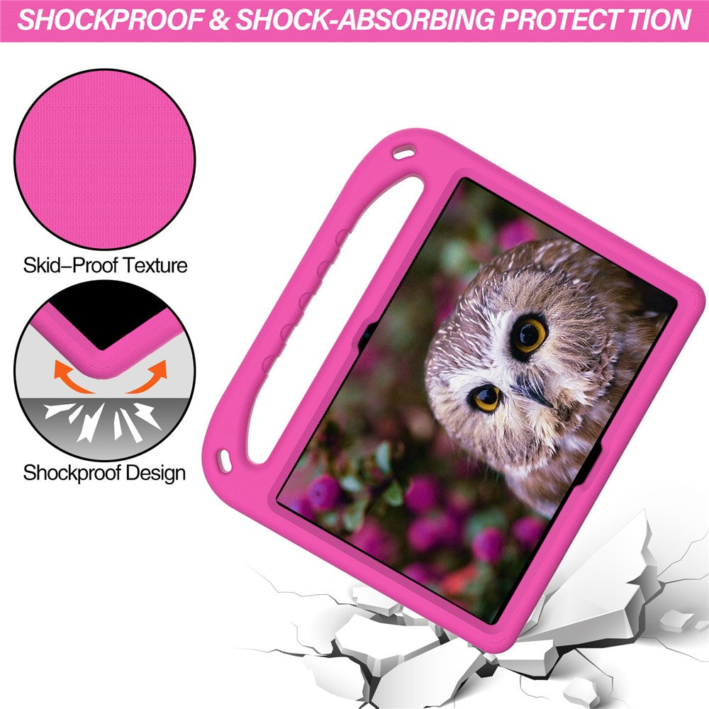 Hand-Hold Grip EVA Tablet Case with Kickstand for Lenovo Tab M10 TB-X505F / TB-X605F / M10 FHD REL TB-X605FC / TB-X605LC / Tab P10 TB-X705F - Rose