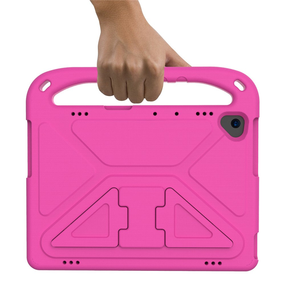 Hand-Hold Grip EVA Tablet Case with Kickstand for Lenovo Tab M10 TB-X505F / TB-X605F / M10 FHD REL TB-X605FC / TB-X605LC / Tab P10 TB-X705F - Rose