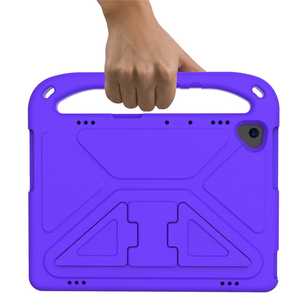 Hand-Hold Grip EVA Tablet Case with Kickstand for Lenovo Tab M10 TB-X505F / TB-X605F / M10 FHD REL TB-X605FC / TB-X605LC / Tab P10 TB-X705F - Purple