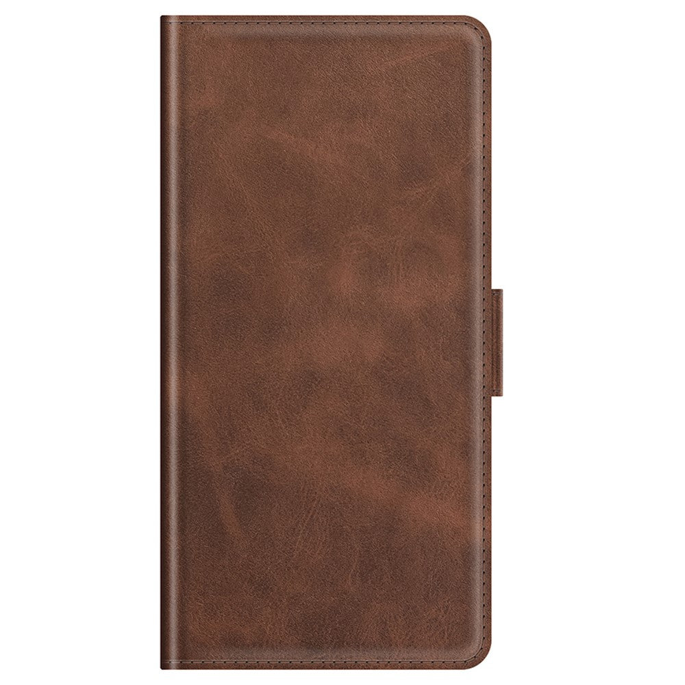 Folio Flip Magnetic Closure PU Leather Phone Wallet Stand Case Shell for Motorola Moto G Stylus 5G (2021) - Coffee