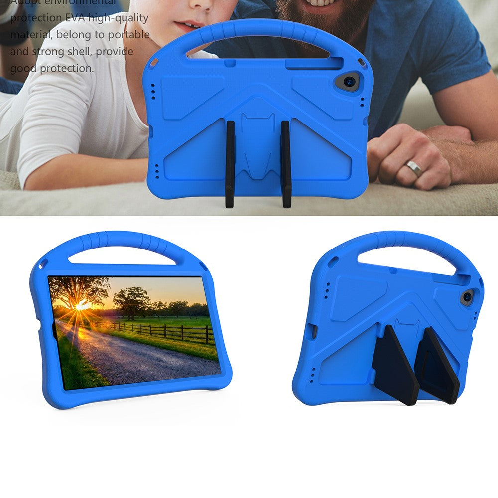 Kickstand Design Shockproof EVA Case with Portable Handle for Lenovo Tab K10 (2021) TB-X6C6F/TB-X6C6L/TB-X6C6X - Blue