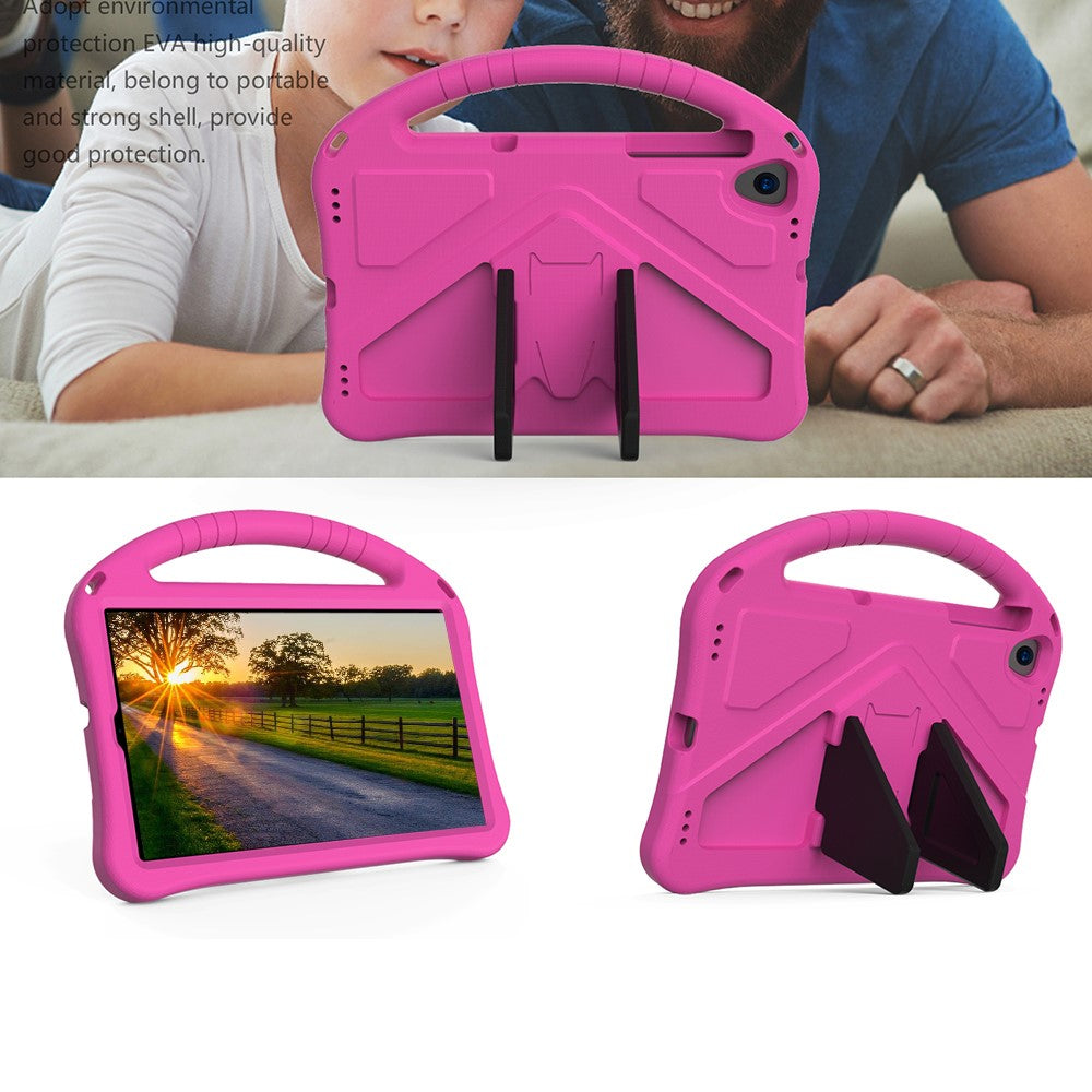 Kickstand Design Shockproof EVA Case with Portable Handle for Lenovo Tab K10 (2021) TB-X6C6F/TB-X6C6L/TB-X6C6X - Rose
