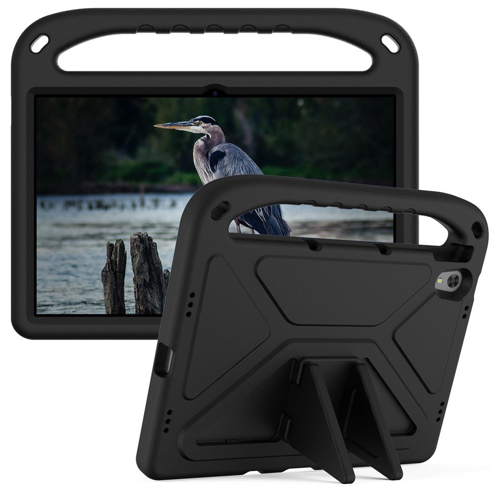 Portable Handle EVA Tablet Protective Case Cover with Kickstand for Lenovo Tab P11 TB-J606F / Tab P11 5G - Black
