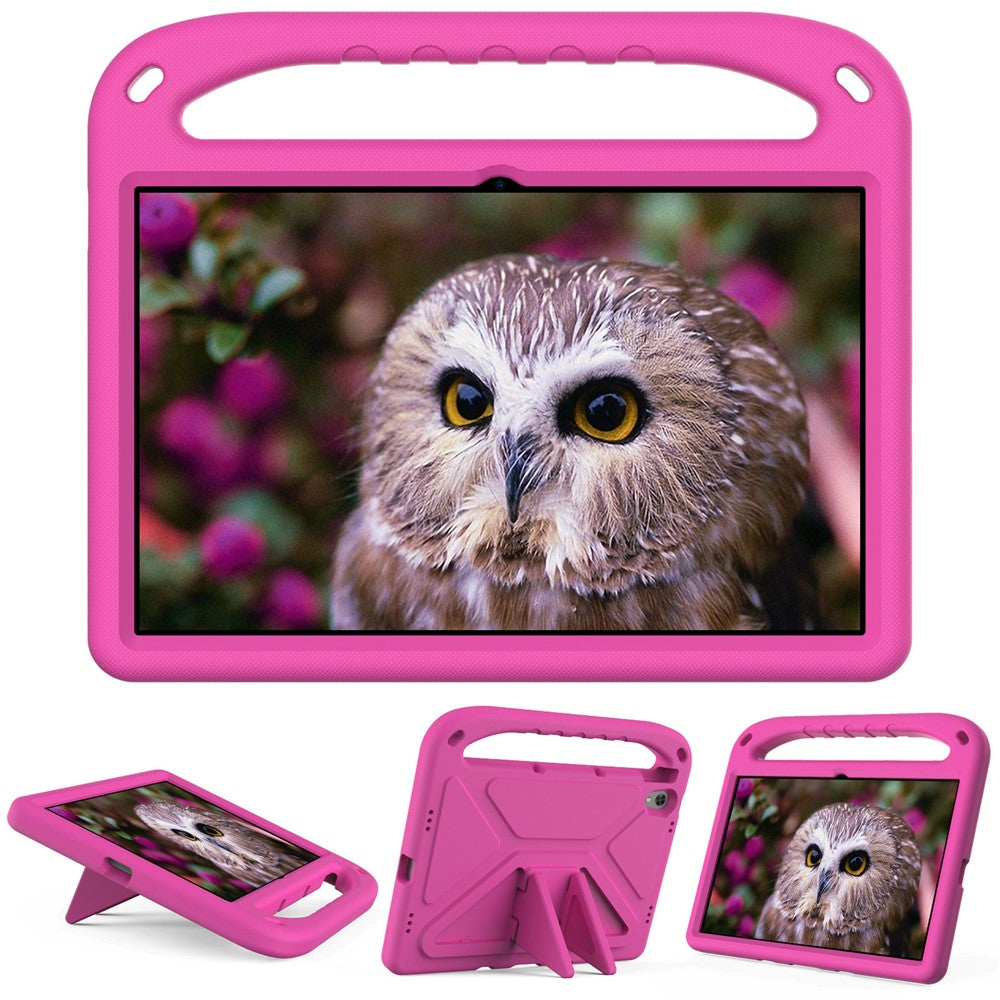 Portable Handle EVA Tablet Protective Case Cover with Kickstand for Lenovo Tab P11 TB-J606F / Tab P11 5G - Rose