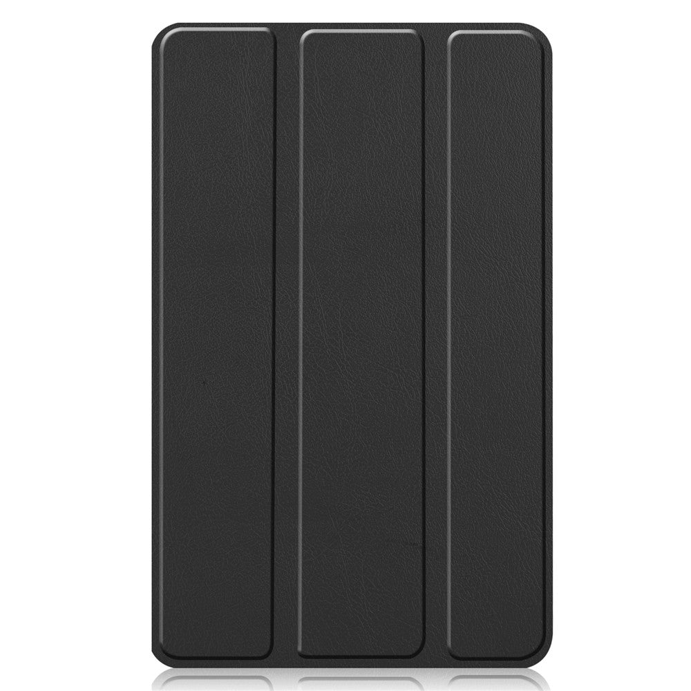 Tri-fold Stand PU Leather Tablet Well-protected Case Cover for Lenovo Tab M7 (2nd Gen) / (3rd Gen) - Black