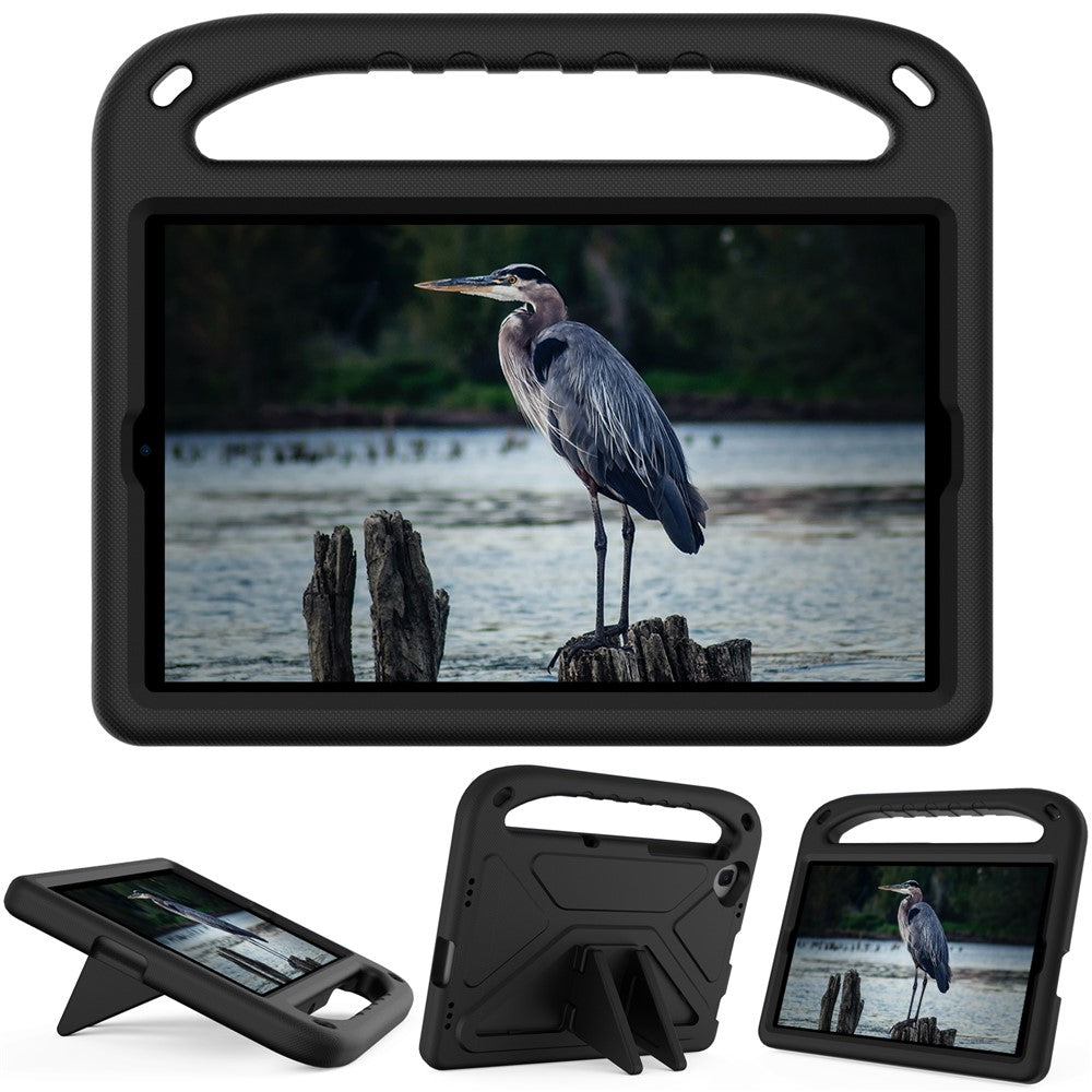 Hand-Hold Grip EVA Tablet Case with Foldable Dual Angle Kickstand for Lenovo Tab M10 HD Gen 2/Tab M10 Plus TB-X606 - Black