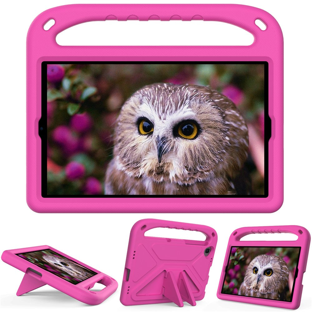 Hand-Hold Grip EVA Tablet Case with Foldable Dual Angle Kickstand for Lenovo Tab M10 HD Gen 2/Tab M10 Plus TB-X606 - Rose