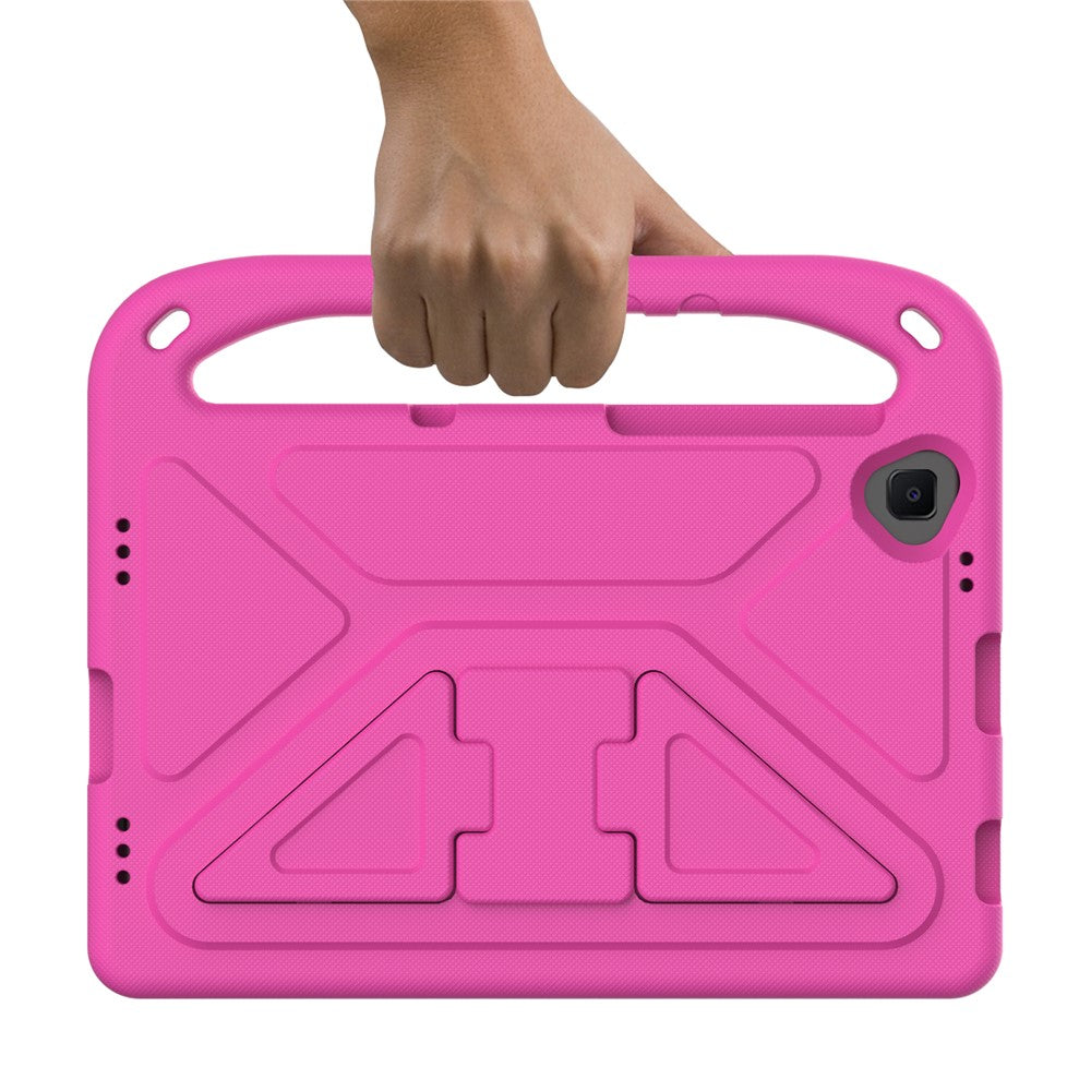 Hand-Hold Grip EVA Tablet Case with Foldable Dual Angle Kickstand for Lenovo Tab M10 HD Gen 2/Tab M10 Plus TB-X606 - Rose