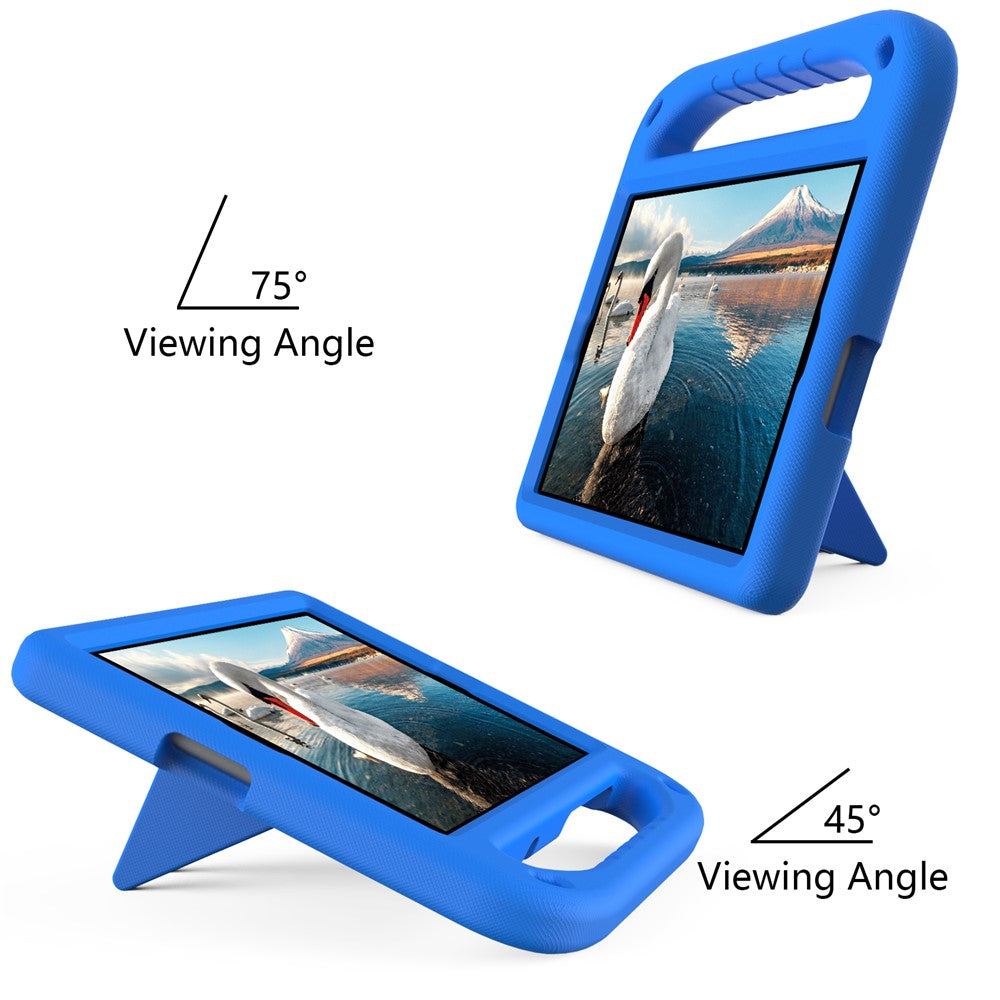 Hand-Hold Grip EVA Tablet Case with Foldable Dual Angle Kickstand for Lenovo Tab M10 HD Gen 2/Tab M10 Plus TB-X606 - Blue
