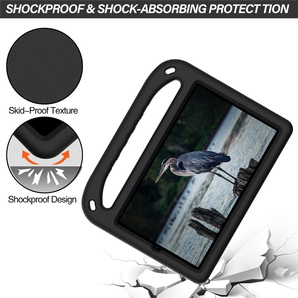 Handle Kickstand Light-Weight EVA Shockproof Protective Case Cover for Lenovo Tab M8 (1st Gen) TB-8505 / Tab M8 (2nd Gen) TB-8705 / Tab M8 (3rd Gen) TB-8506 - Black