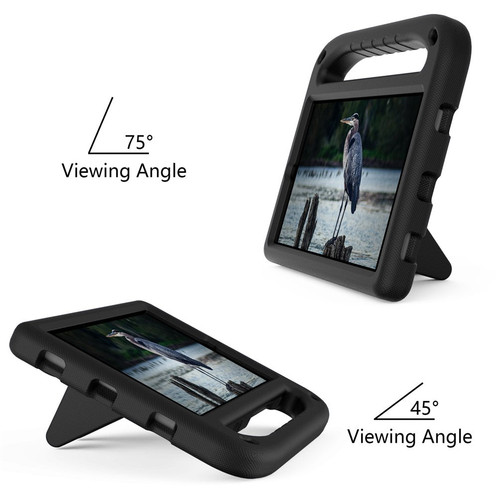 Handle Kickstand Light-Weight EVA Shockproof Protective Case Cover for Lenovo Tab M8 (1st Gen) TB-8505 / Tab M8 (2nd Gen) TB-8705 / Tab M8 (3rd Gen) TB-8506 - Black