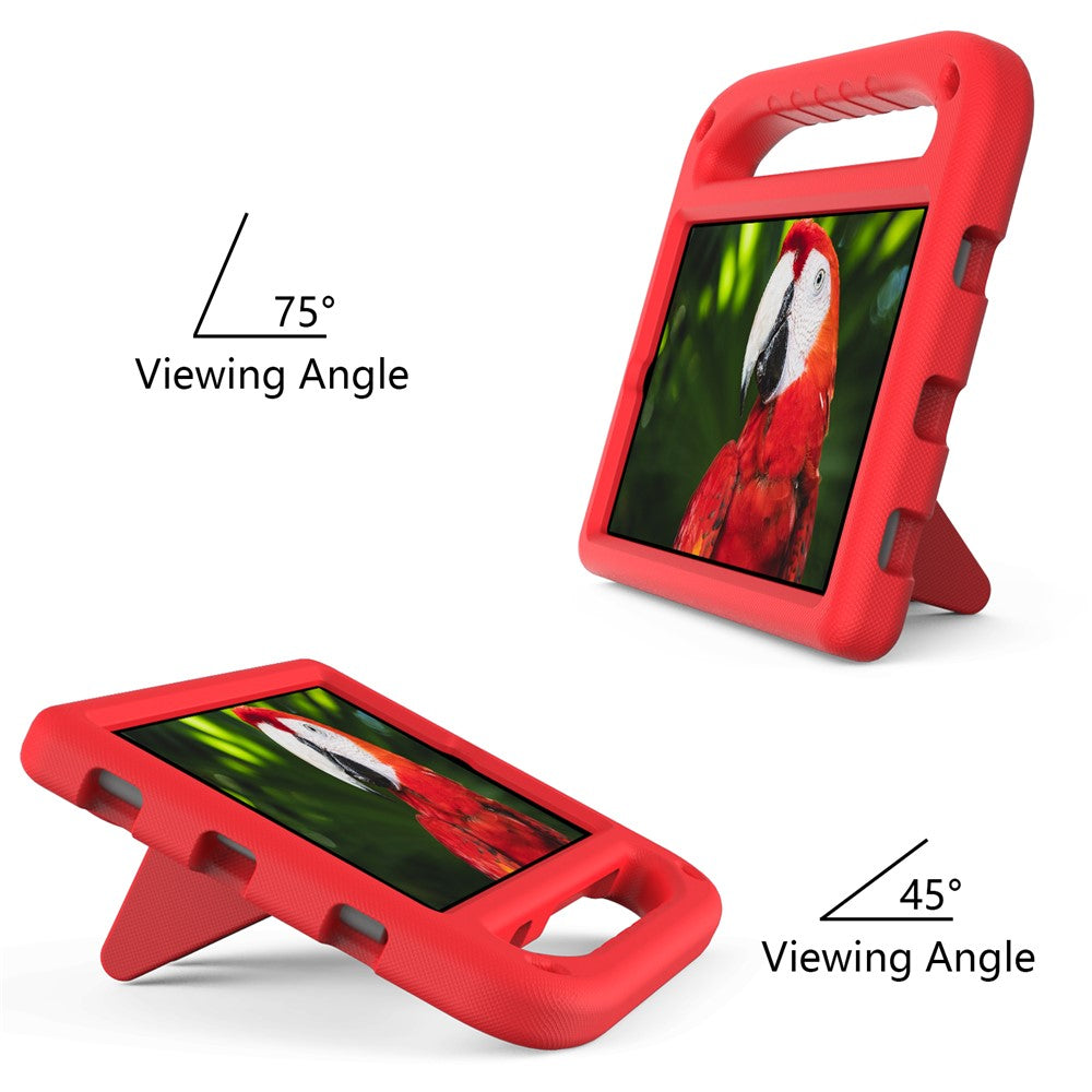 Handle Kickstand Light-Weight EVA Shockproof Protective Case Cover for Lenovo Tab M8 (1st Gen) TB-8505 / Tab M8 (2nd Gen) TB-8705 / Tab M8 (3rd Gen) TB-8506 - Red